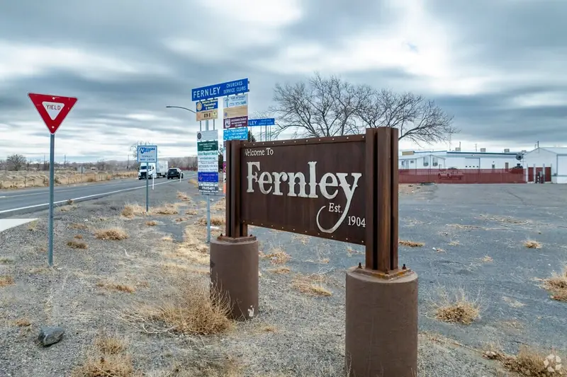 Fernley, Nevada welcome sign beside the road