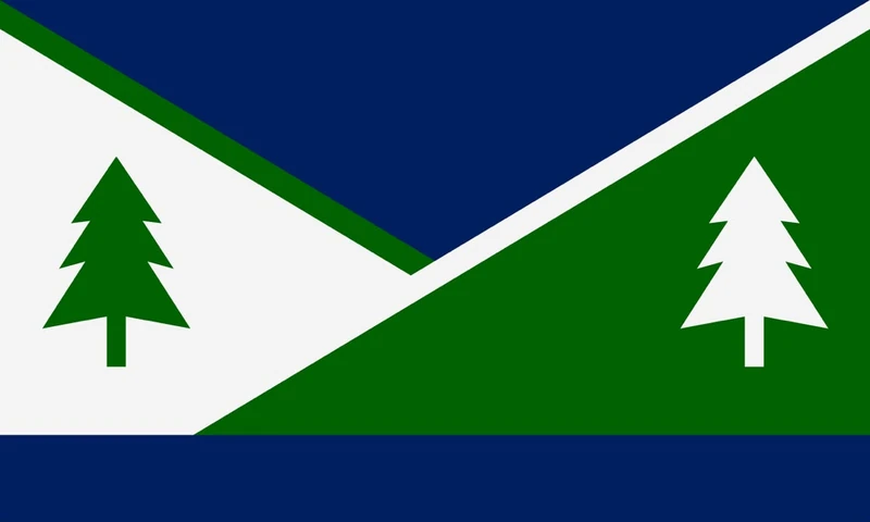 Incline Village green hills logo graphic with stylized pine trees and triangular mountain shapes for local page